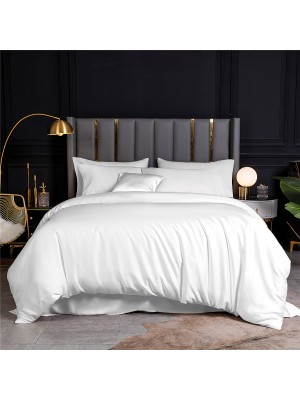 Bed Sheet Set King Size Bamboo 300TC Art: 12050 White Pleasure